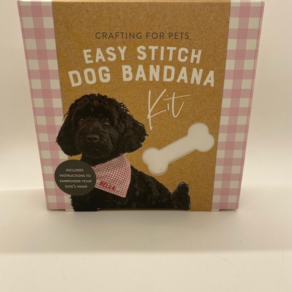 NWT Professor Puzzle Easy Stitch Dog Bandana Kit/ Crafting for Pets - Picture 3 of 7